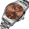 Men's Luxury Quartz Watch – Stainless Steel, Date Display