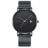 Men's Simple Waterproof Quartz Watch – Calendar Display