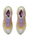 Balmain Run-Row panelled leather trainers