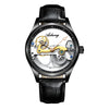 Men's Automatic Hollow Mechanical Watch – Silicone Band