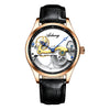 Men's Automatic Hollow Mechanical Watch – Silicone Band