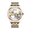 Men's Automatic Hollow Mechanical Watch – Silicone Band