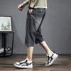 Thin Cropped Jeans Men'S Harlan Korean Style Trendy Large Size Loose