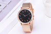 Couple's Creative Quartz Watch – Digital Mesh Band