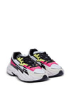 Balmain Run-Row panelled leather trainers