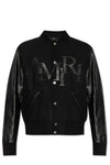 Amiri Staggered Logo Button-Up Varsity Jacket