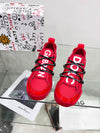 DOLCE & GABBANA - Portofino Sneakers in Calfskin and Patent Leather.