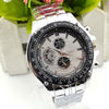 Men's Stainless Steel Quartz Watch – Luminous, Calendar, Sports Style