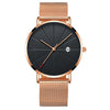 Men's Simple Waterproof Quartz Watch – Calendar Display