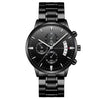 Men's Stainless Steel Quartz Watch – Business, Calendar, Waterproof