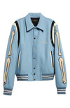 Amiri Bones Wool Blend Varsity Jacket