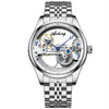 Men's Automatic Hollow Mechanical Watch – Silicone Band