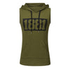 Men's Sleeveless Vest Letter Printed Hoodie Sports Tops