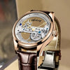 Men's Automatic Hollow Mechanical Watch – Silicone Band