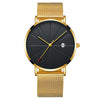 Men's Simple Waterproof Quartz Watch – Calendar Display