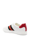 Gucci Ace web-trim leather sneakers