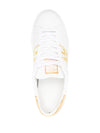 Versace Greca-embroidery leather sneakers