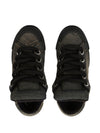 Dolce & Gabbana - denim lace-up sneakers