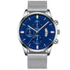 Mens Business Luxury Watches For Men Mesh Band Quartz Watch