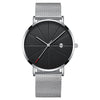 Men's Simple Waterproof Quartz Watch – Calendar Display