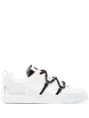 DOLCE & GABBANA - Portofino sneakers in calfskin and patent leather