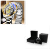 Men's Luxury Skeleton Watch – Automatic Quartz, Vintage Gold